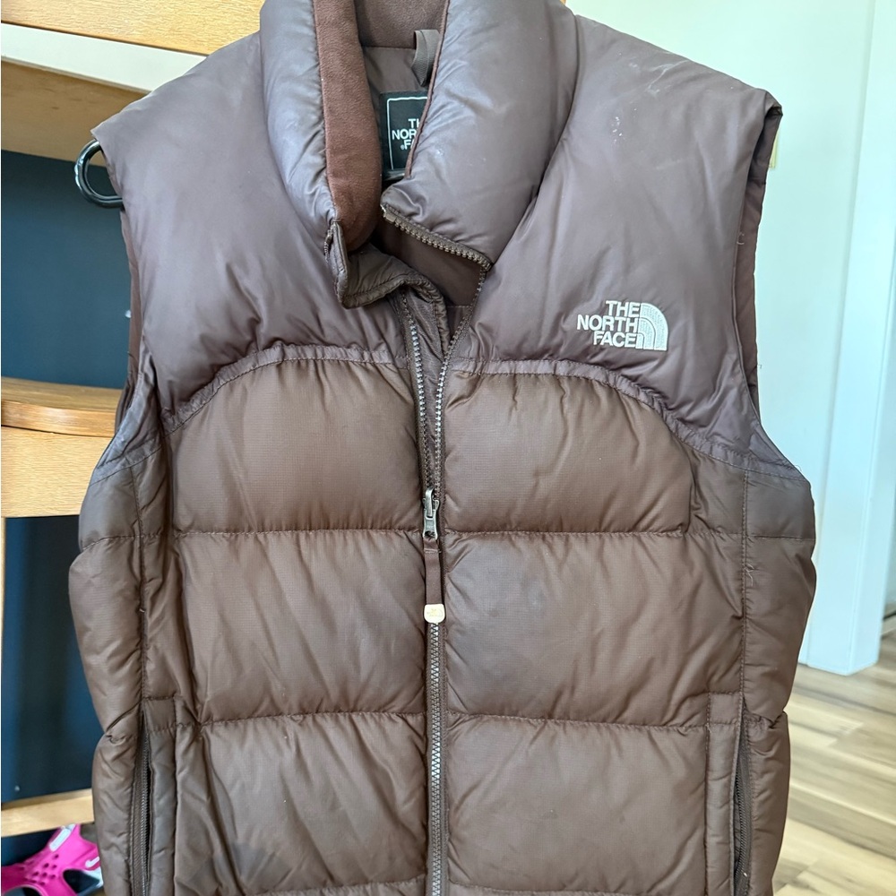 The North Face Chocolate Brown Puffer Vest - Womens Medium